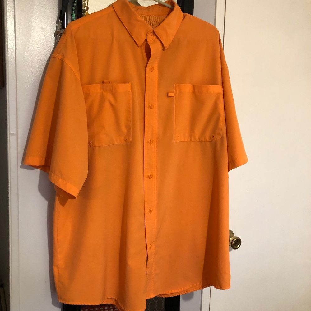 REEL Legends Shadester XL Outfitters Shirt Orange